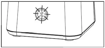 BRANDSTAND CubieBlue Alarm Clock Charger Black - The Bluetooth button flashes and CubieBlue becomes discoverable