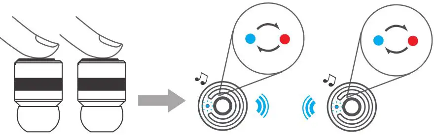 Frontear True Wireless Earbuds - Pairing-first time