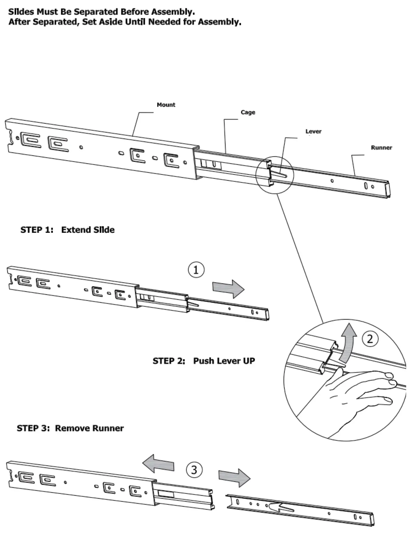 FUFU GAGA Sideboard 6 Drawer Freestanding Dresser - Slides must be separated before assembly