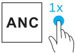 TOZO NC9Plus ANC Wireless Earbuds - anc mopde