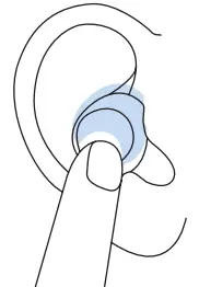 TOZO NC9Plus ANC Wireless Earbuds - right er