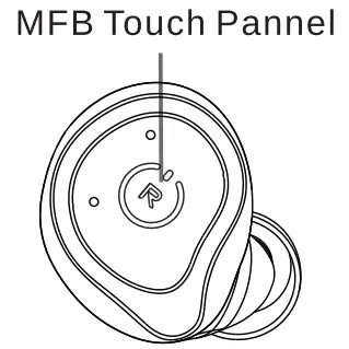 TOZO NC9Plus ANC Wireless Earbuds - touch pannale