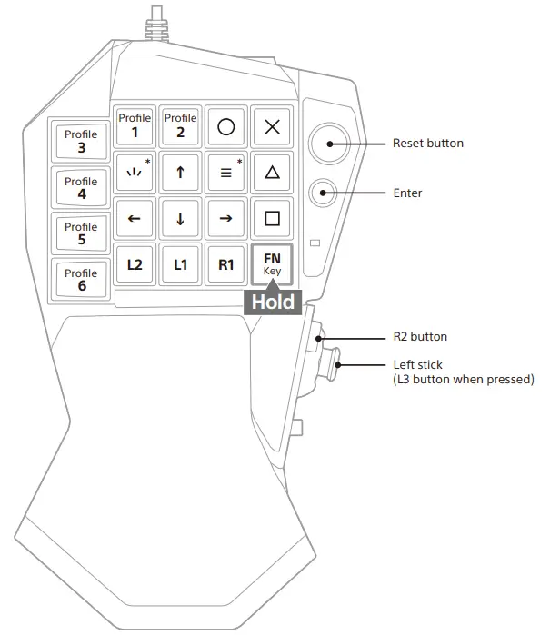 HORI TAC5 Series Tactical Assault Commander Mechanical Keypad - Screen Layer
