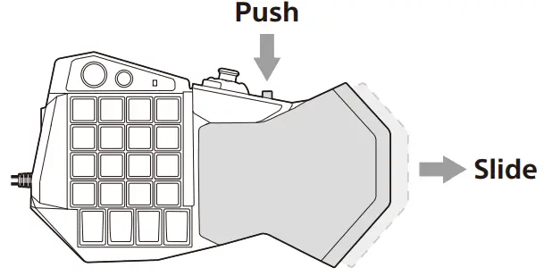 HORI TAC5 Series Tactical Assault Commander Mechanical Keypad - size of your hand