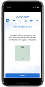 Vivify app Home screen