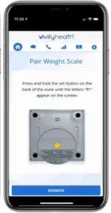Vivify app Home screen
