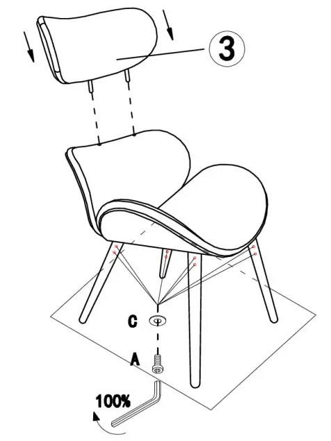 MATT BLATT MBCANRACGYA Candice Resting Chair- Step 4