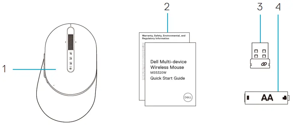 DELL MS5320W Multi-device Wireless Mouse - figure 1