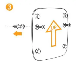 eufy T1305 Lumi Dual Bright Night Light User Manual - Align the mounting bracket with the wall plugs and hold against the wall