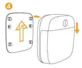 eufy T1305 Lumi Dual Bright Night Light User Manual - Align the mounting holes on the back of Lumi with the pins on the mounting bracket