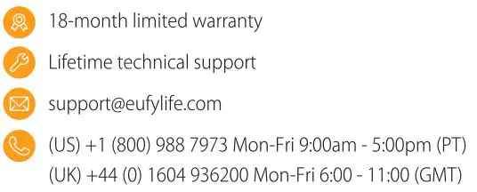 eufy T1305 Lumi Dual Bright Night Light User Manual - Customer Service