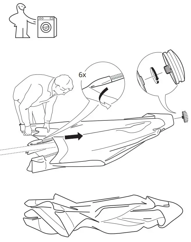 IKEA BETSÖ Parasol Brown Wood Effect Beige Instructions - Properly Installation