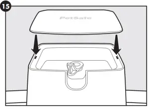 PetSafe PWW00 16790 Drinkwell Pet Fountain- Assemble15