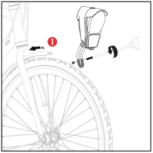 spanninga SNG H058118 Bicycle Front Light - FIGURE 1
