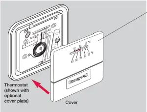 Honeywell CT30 Low voltage Thermostat-Finish