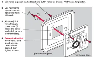 Honeywell CT30 Low voltage Thermostat-Mount