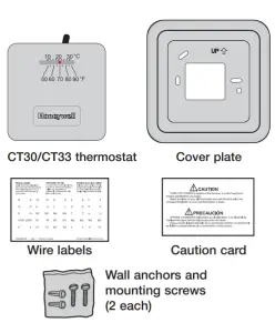 Honeywell CT30 Low voltage Thermostat- started