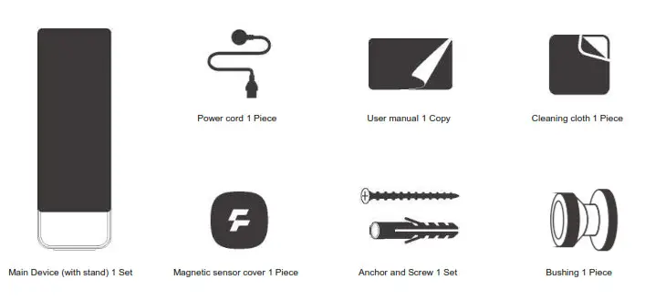 FITURE Holding LLC S1US Smart Fitness Mirror with Android OS- PRODUCT CONTENTS