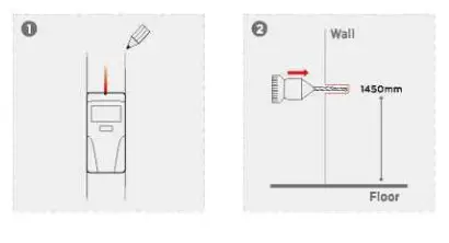 FITURE Holding LLC S1US Smart Fitness Mirror with Android OS- WALL LEANING INSTALLATION