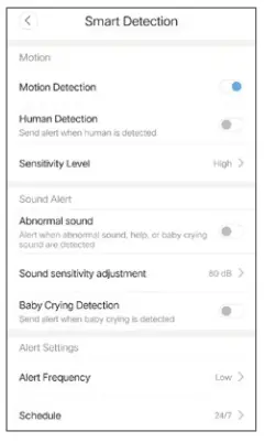 SV3C PG207 Y Series Wi Fi Camera - Smart Detection