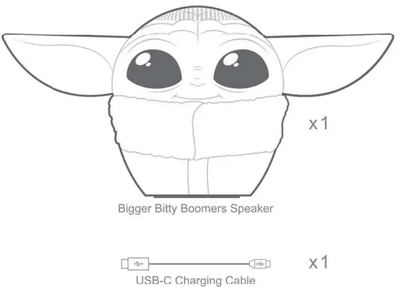 BITTY BOOMERS BITTYCHILD The Mandalorian Kids Bluetooth Speaker