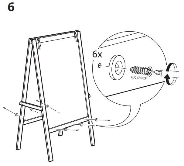 IKEA 304 889 66 MÅLA Easel Softwood- 6