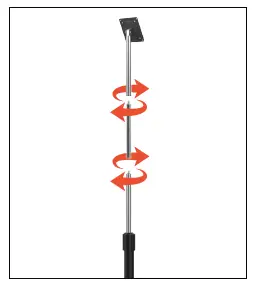 CTA Digital PAD-AFSVP VESA-Compatible Height-Adjustable Floor Stand fig 2