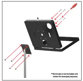 CTA Digital PAD-AFSVP VESA-Compatible Height-Adjustable Floor Stand fig 3