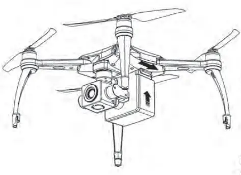 FlyPie 6K Pro Drone - battery