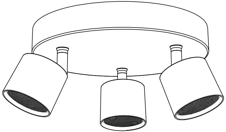 PHILIPS 562434816 Dimmable LED Star Triple Spot Light