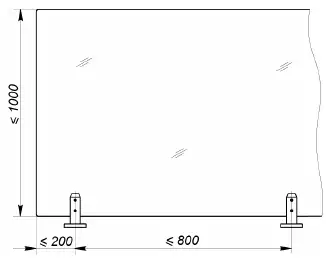 PERCO BH-06 Waisthigh Railing System from Tempered Glass 2