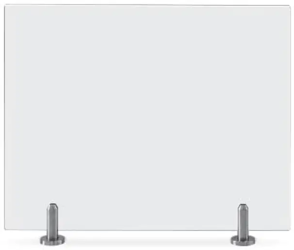 PERCO BH-06 Waisthigh Railing System from Tempered Glass PRO