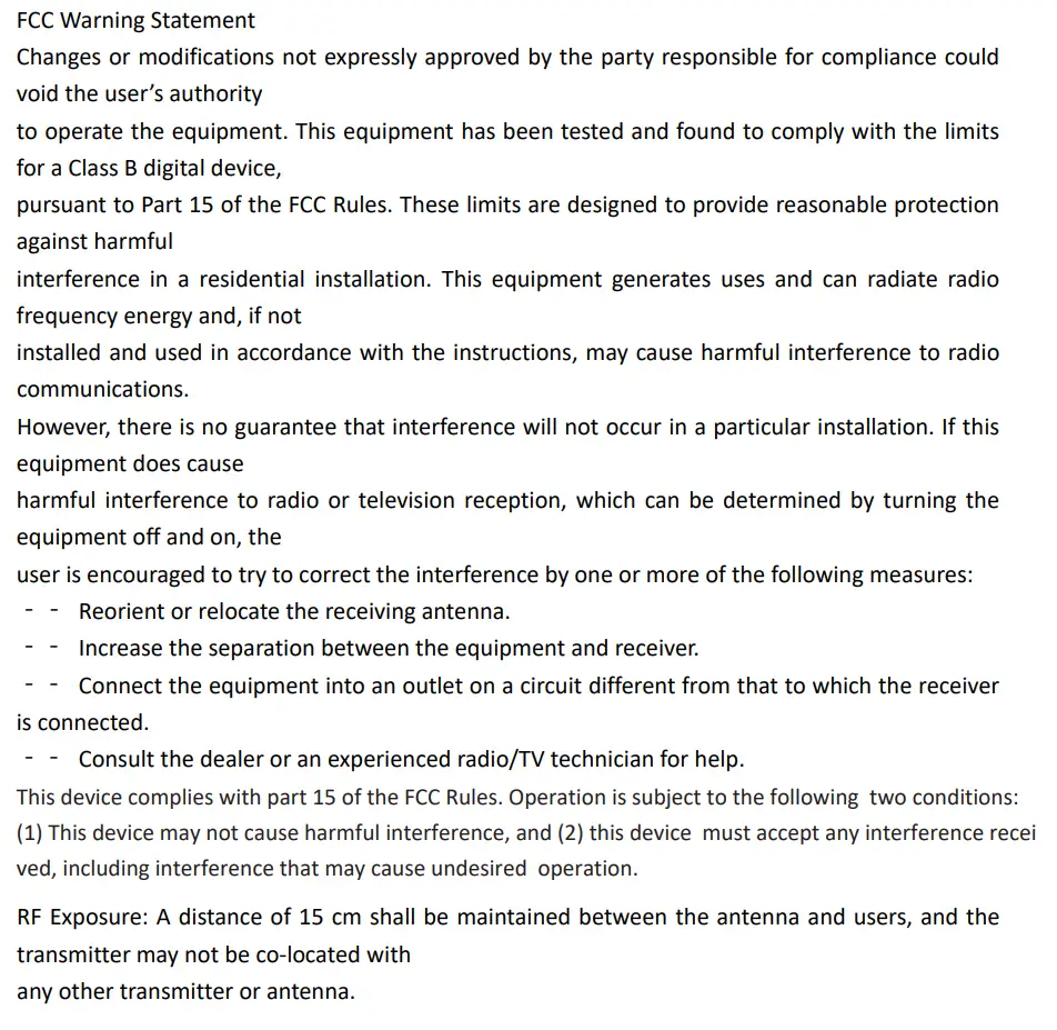 Shenzhen Itian Technology A5 Wireless Charger User Guide - FCC Warning Statement