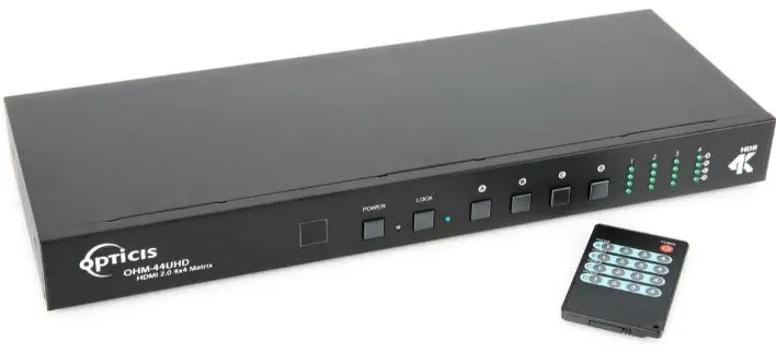 OPTICIS OHM - 44UHD HDMI 2.0 4x4 Matrix-pro