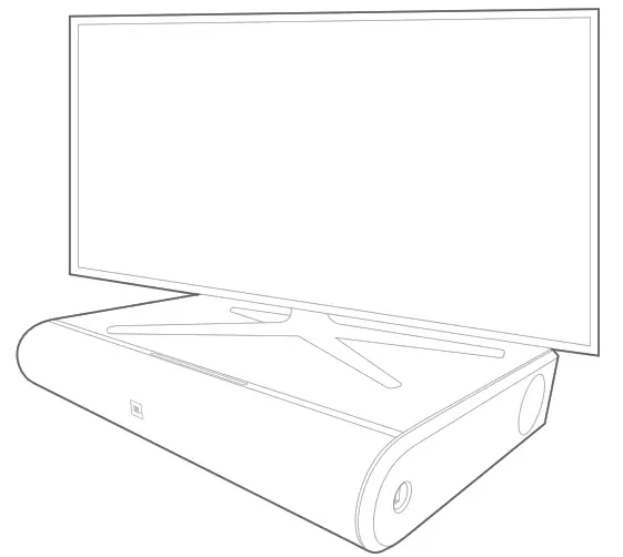 PLACING YOUR TELEVISION ON THE JBL CINEMA BASE