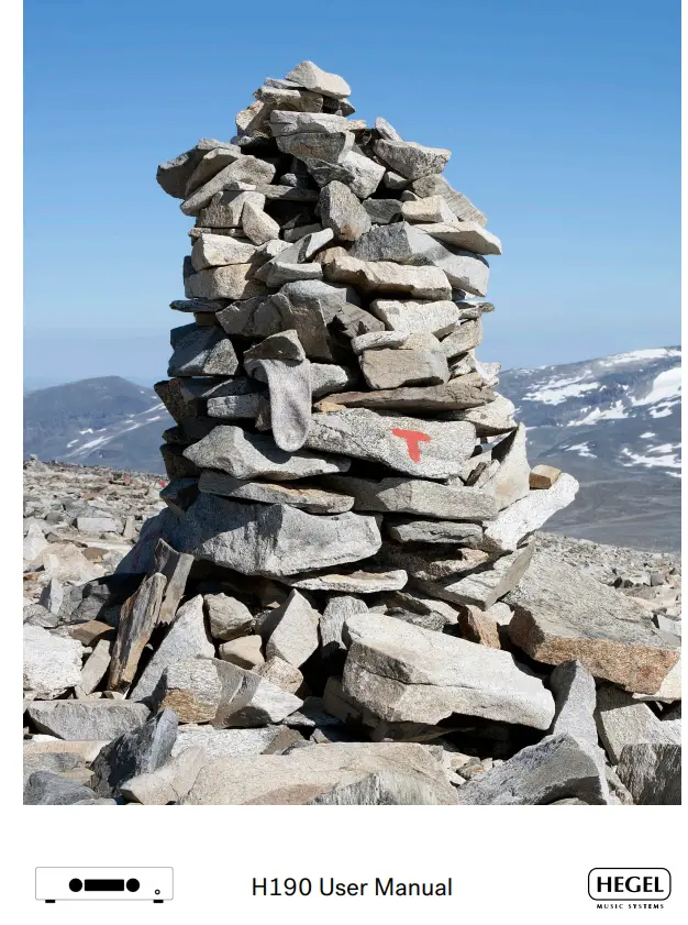 HEGEL H190 Integrated Amplifier User Manual