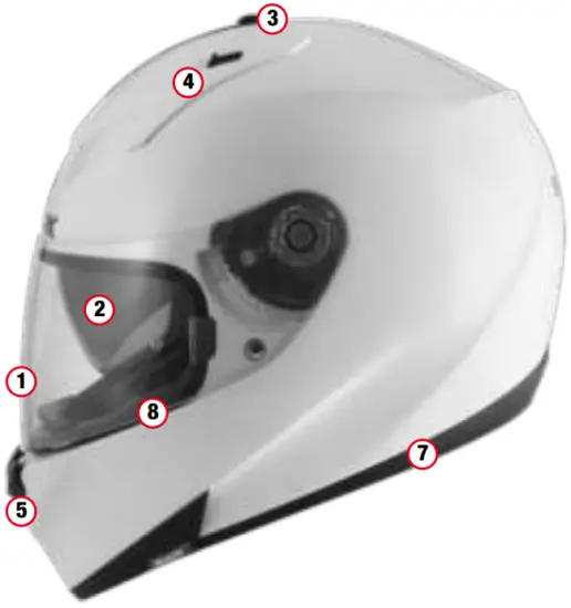 Shark Ridill Motorcycle Helmet - FIG 2