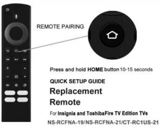 INSIGNIA NS-RCFNA-19 Remote Control-fig1