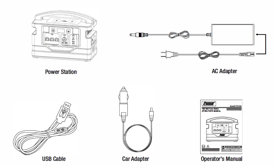PULSAR PPS1000 1000 Watt Power Station with Push Button Start Battery 1