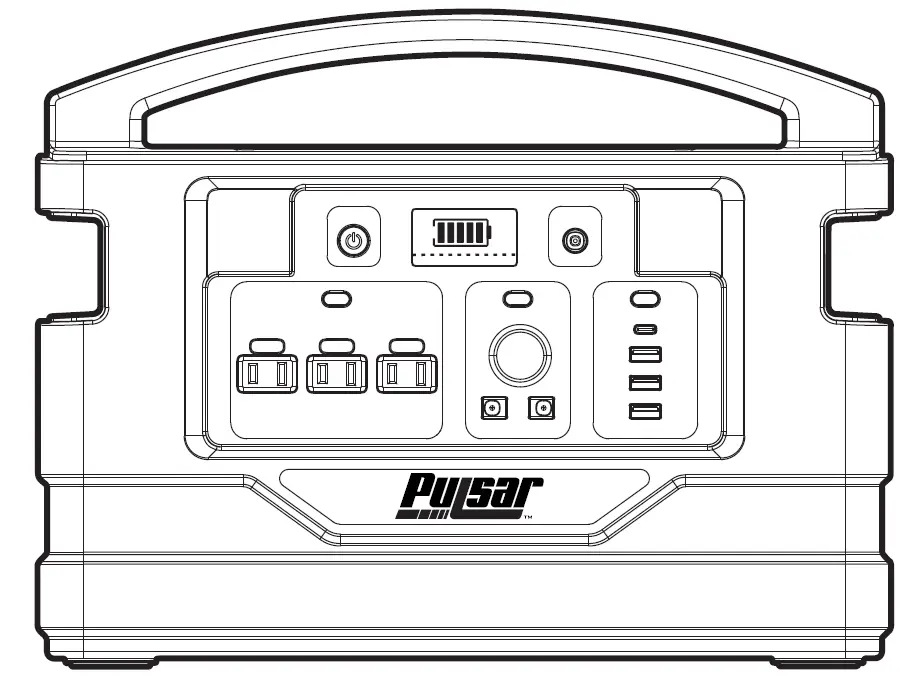 PULSAR PPS1000 1000 Watt Power Station with Push Button Start Battery