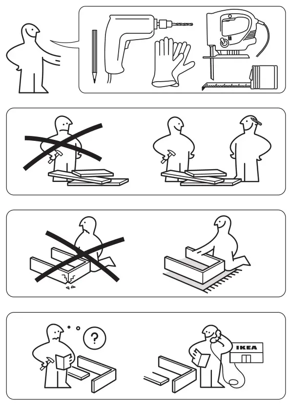 IKEA HOGKLASSIG Hob Instruction 1