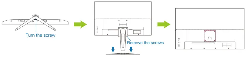 HANNspree HS322UPB LCD Monitor - DISSEMBLING THE STAND