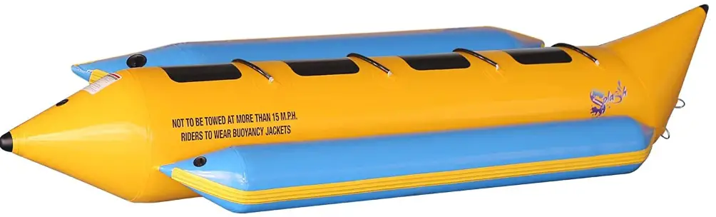 SereneLife SLBBFL4 4 Person Recreational Inflatable Banana Boat
