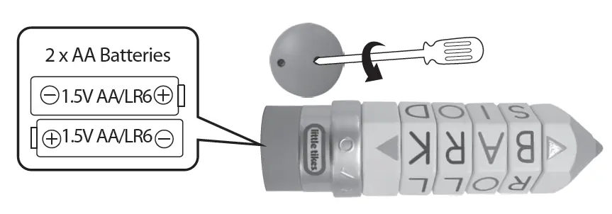 little tikes 659607 100 Words Spell and Spin Pencil FIG 2