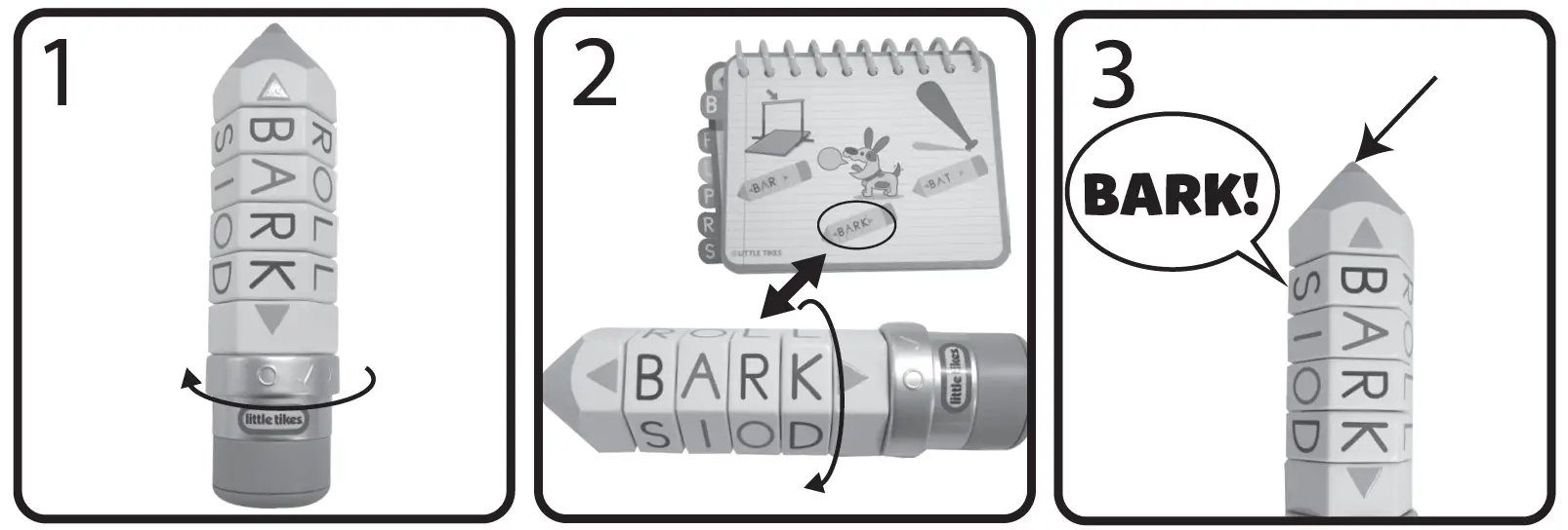 little tikes 659607 100 Words Spell and Spin Pencil FIG 3