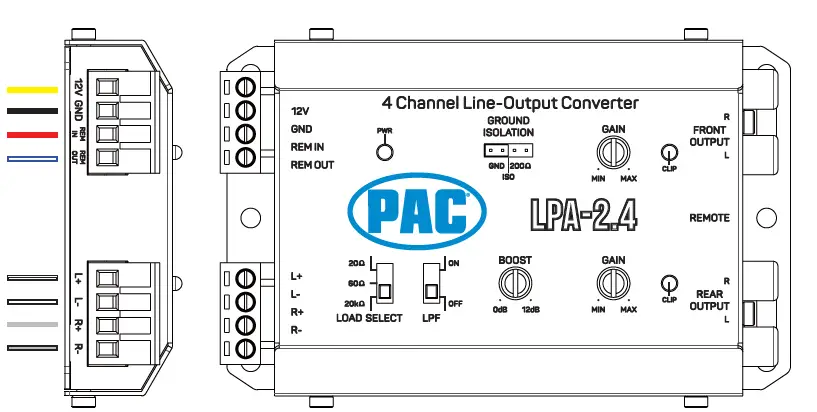 PAC-audio LPA-E4 Active Line Output Converter fig 2