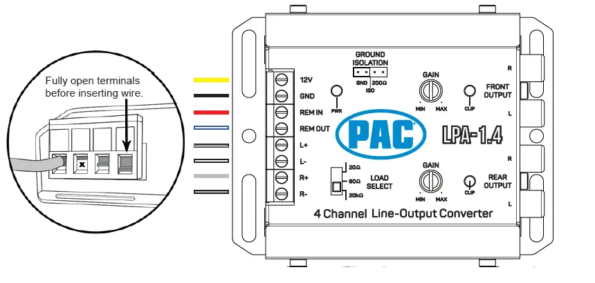 PAC-audio LPA-E4 Active Line Output Converter fig 33