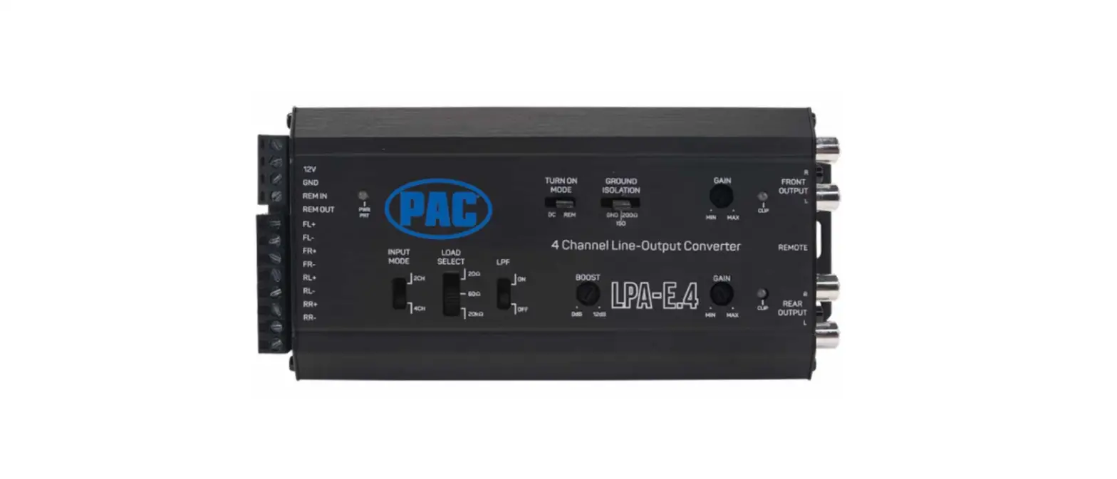Pac-audio Lpa-e4 Active Line Output Converter Installation Guide