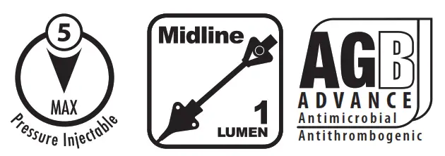 PR 41541 BAS Pressure Injectable Arrowg ard Blue Advance® One Lumen Midline - sambly