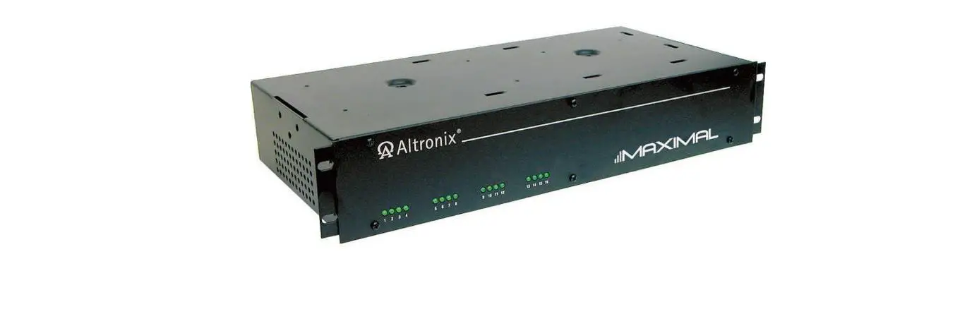 Altronix Maximal3 Single Power Supply Access Power Controllers Installation Guide Altronix Maximal3 Single Power Supply Access Power Controllers Installation Guide